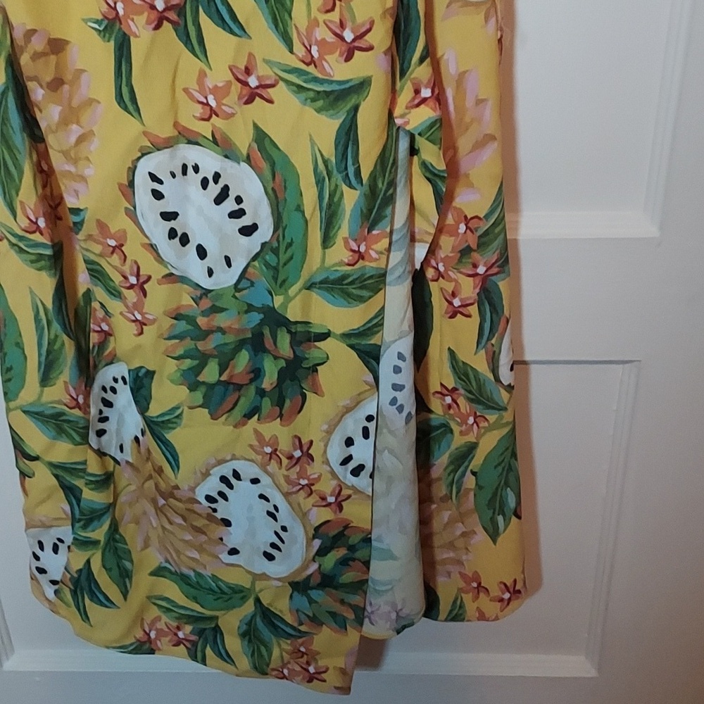 Farm Rio Yellow Biriba Midi Sleeveless Dress - Picture 12 of 16